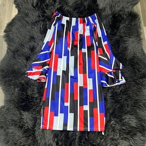 Multi-Colored Casual Dress